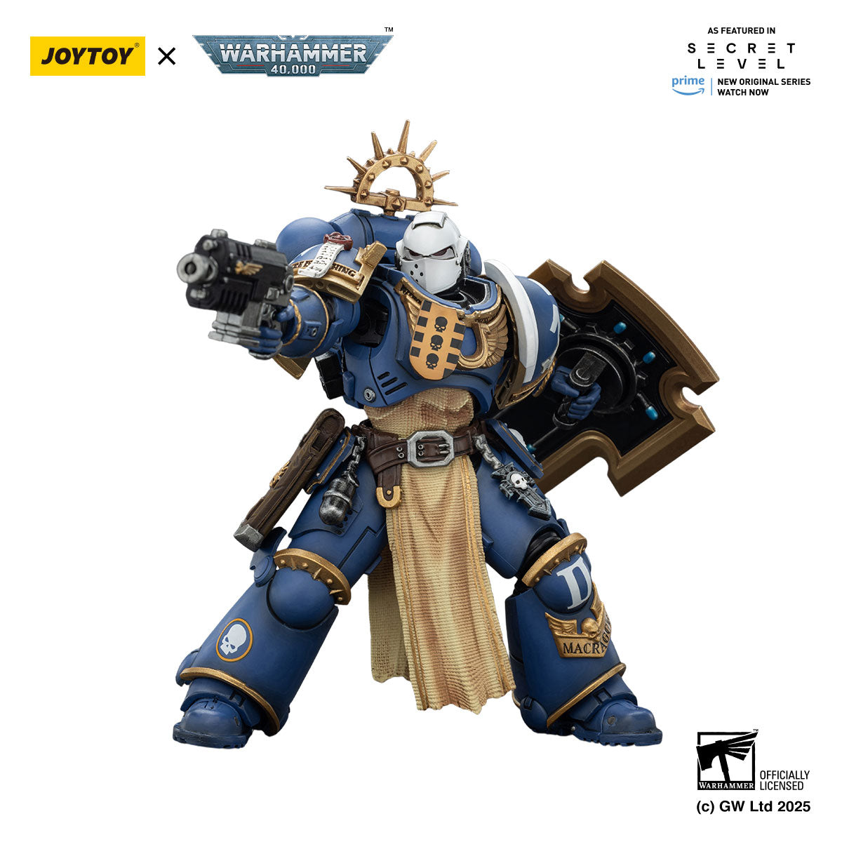JOYTOY Warhammer 40K Ultramarines Levantus figure