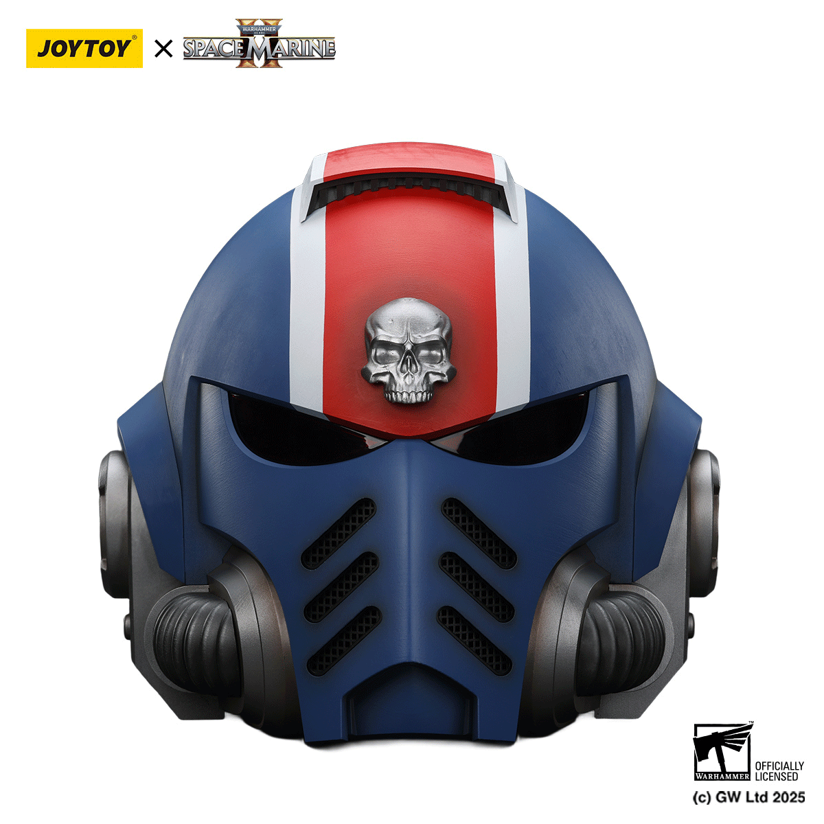 JOYTOY Warhammer 40K Space Marine 2 Ultramarines Lieutenant Titus' MkX Helmet figure