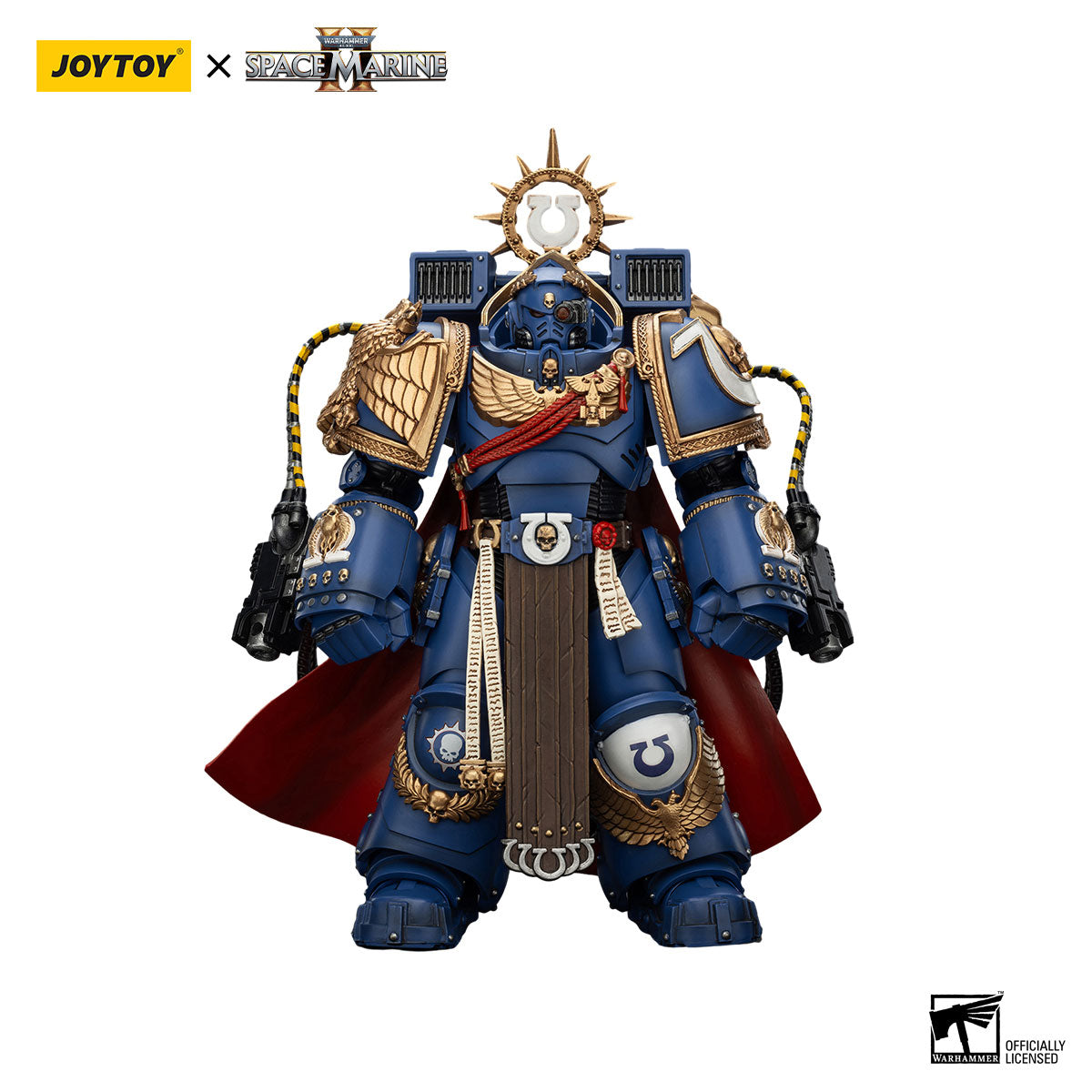 JOYTOY Warhammer 40K Space Marine 2 Ultramarines Marneus Calgar, Chapter Master figure