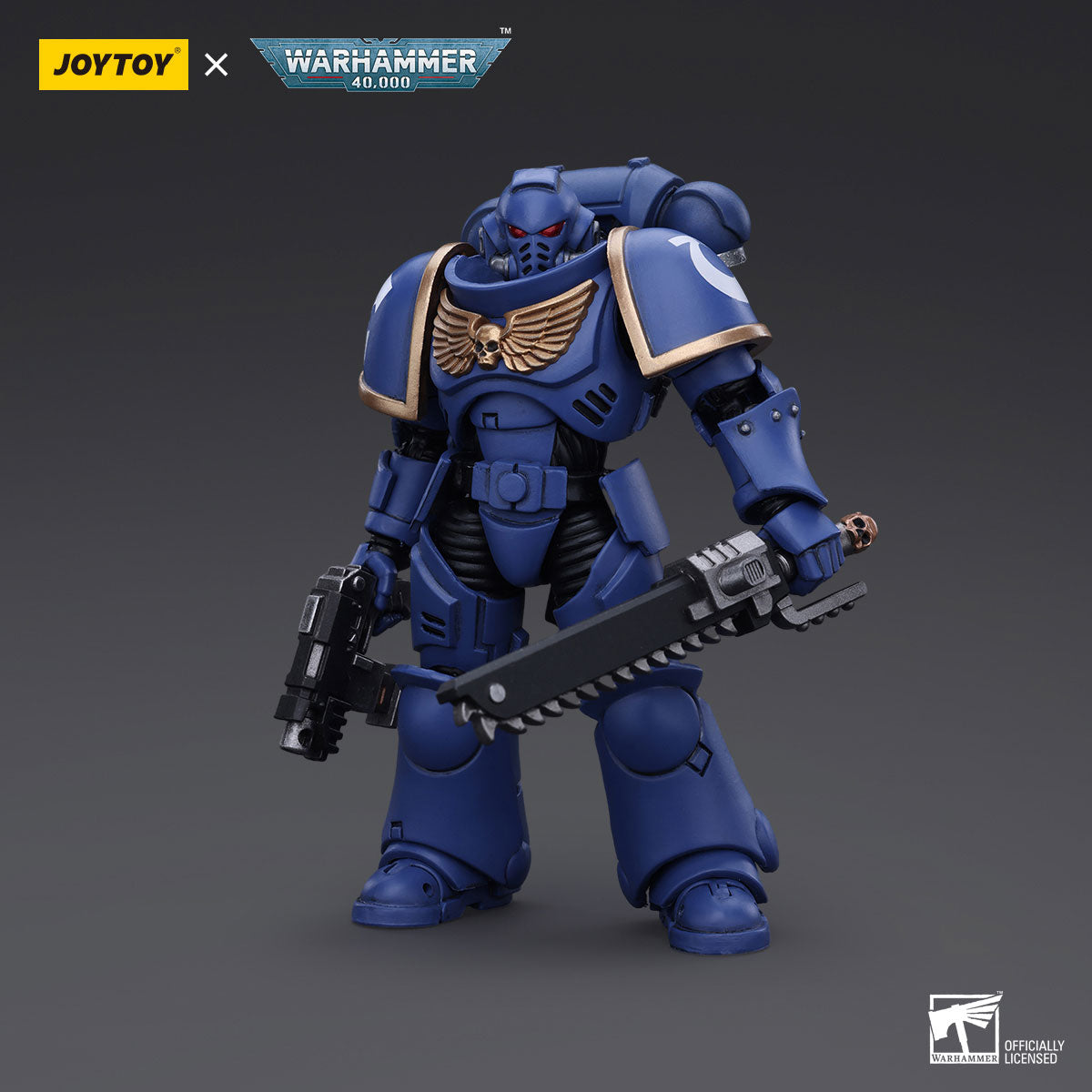 JOYTOY Warhammer 40K Ultramarines Outriders Brother Catonus figure
