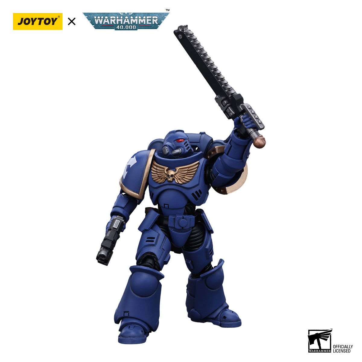 JOYTOY Warhammer 40K Ultramarines Outriders Brother Catonus figure