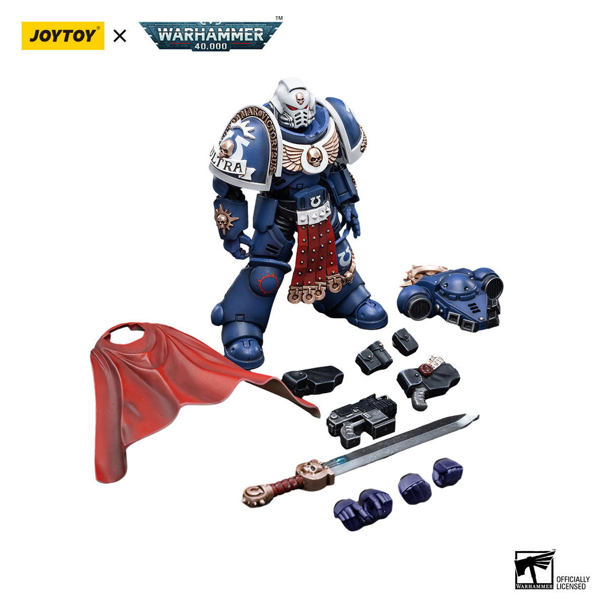 JOYTOY Warhammer 40K Ultramarines Primaris Captain figure