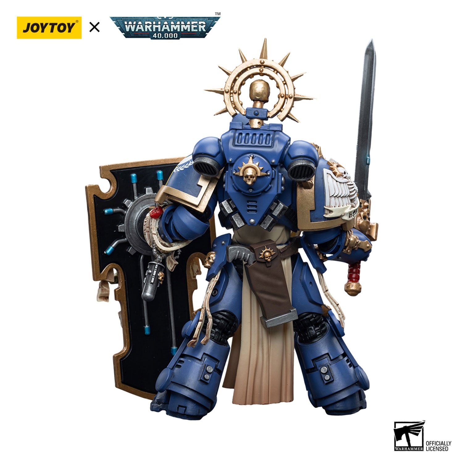 JOYTOY Warhammer 40K Ultramarines Primaris Captain figure