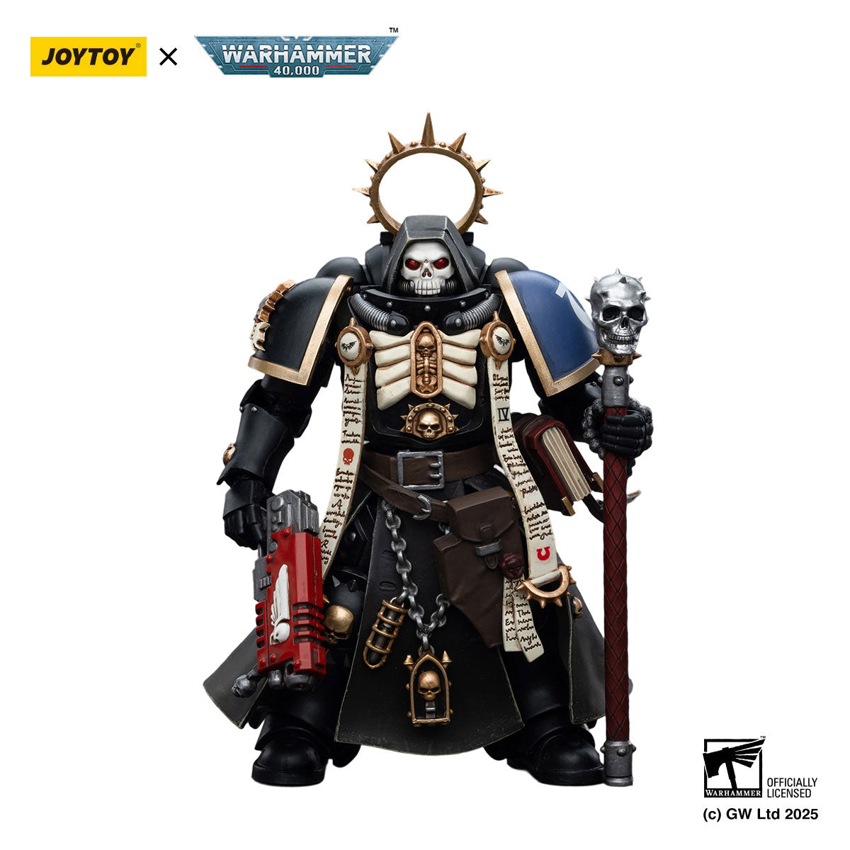 JOYTOY Warhammer 40K Ultramarines Primaris Chaplain Brother Varus figure