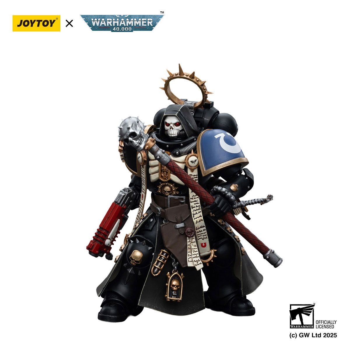 JOYTOY Warhammer 40K Ultramarines Primaris Chaplain Brother Varus figure