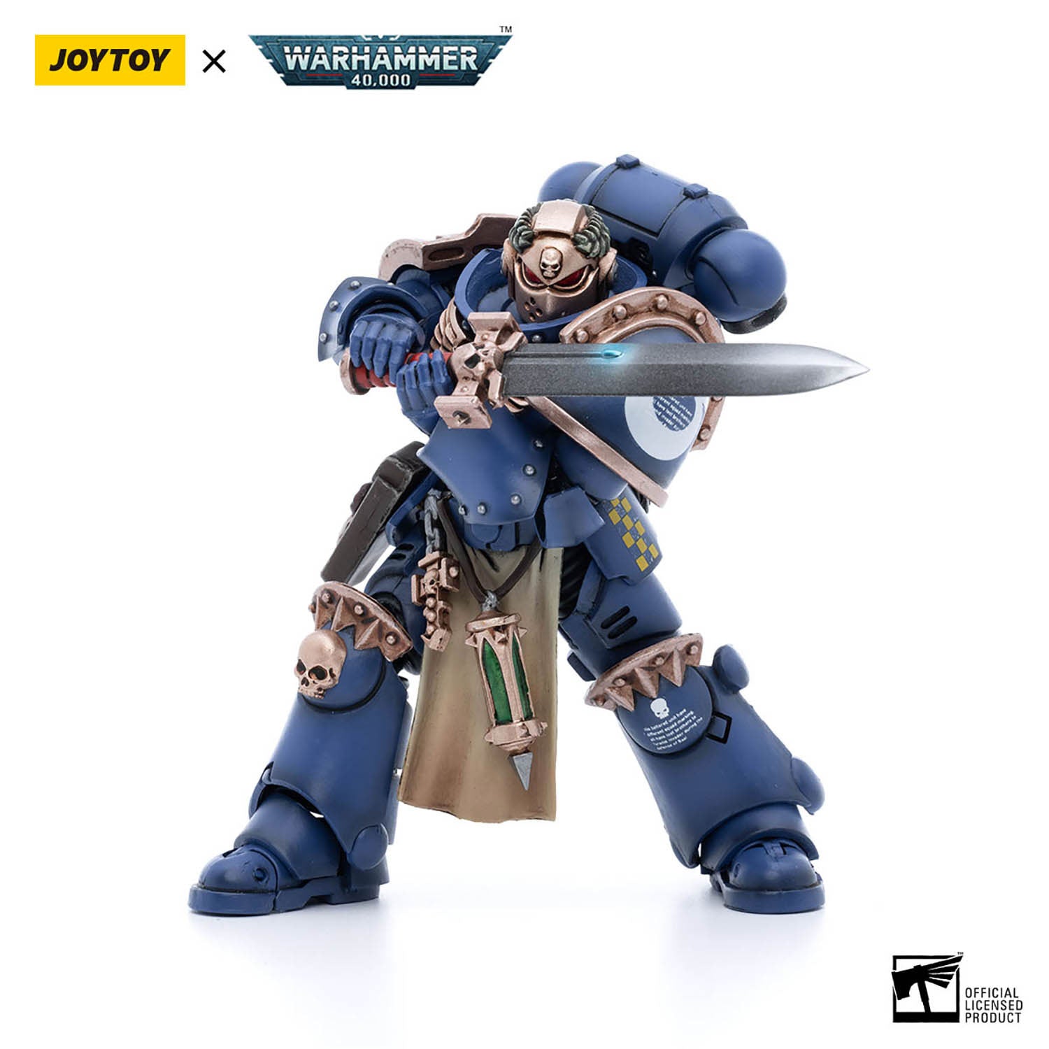 JOYTOY Warhammer 40K Ultramarines Primaris Company Champion figure