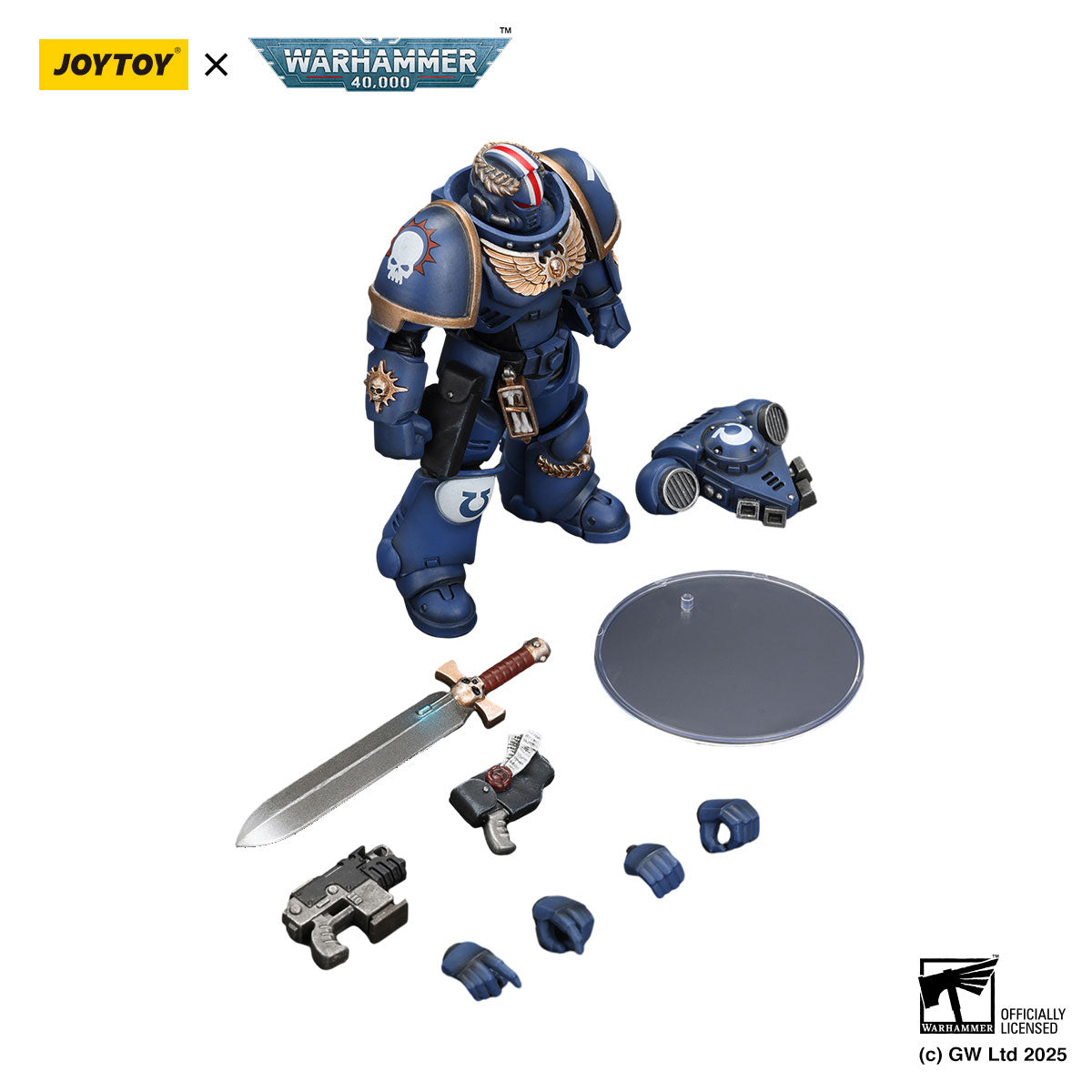JOYTOY Warhammer 40K Ultramarines Primaris Lieutenant Argaranthe figure