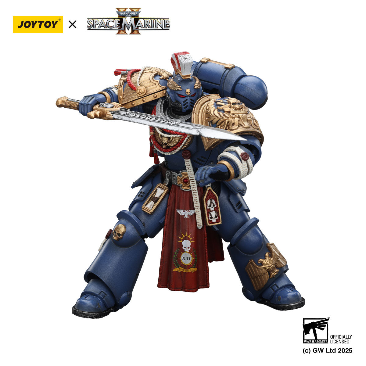 JOYTOY Warhammer 40K Space Marine 2 Ultramarines Relic Primus Armour figure