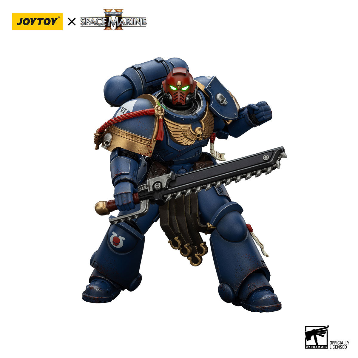 JOYTOY Warhammer 40K Space Marine 2 Ultramarines Sergeant Gadriel-Collectors Edition figure