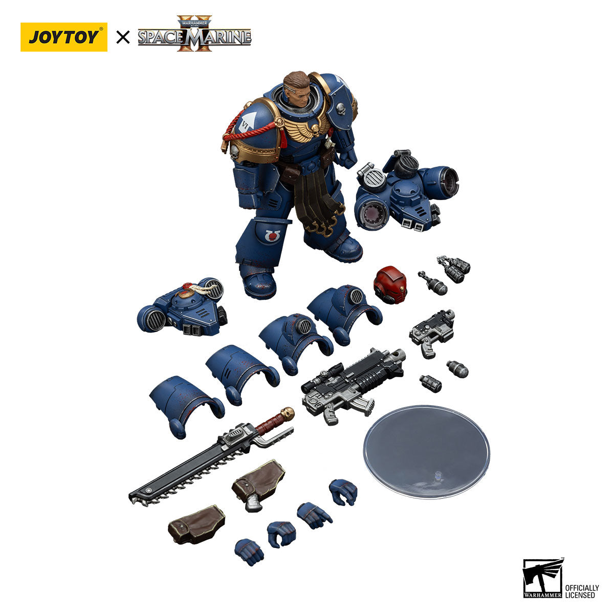 JOYTOY Warhammer 40K Space Marine 2 Ultramarines Sergeant Gadriel-Collectors Edition figure