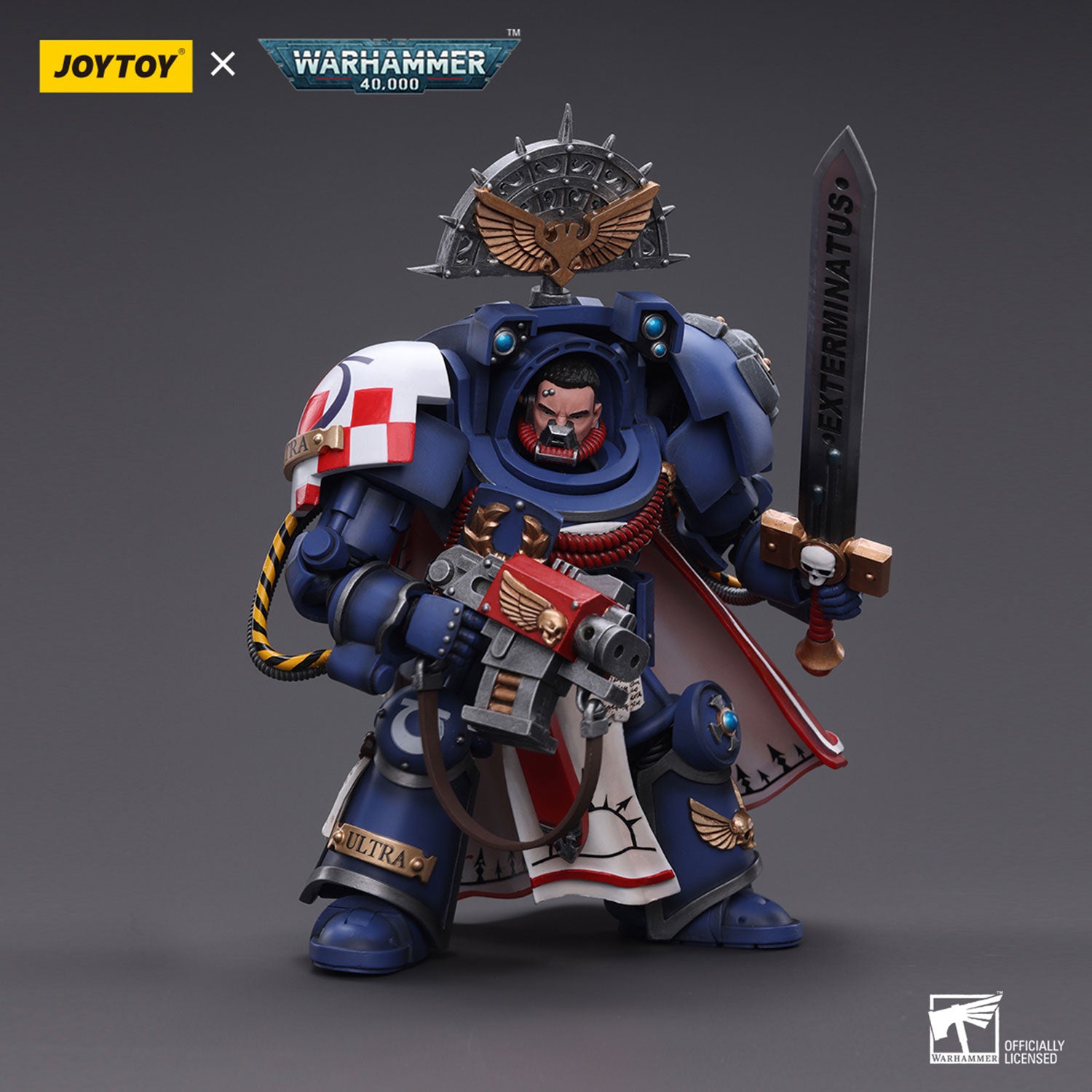JOYTOY Warhammer 40K Ultramarines Terminator Captain figure