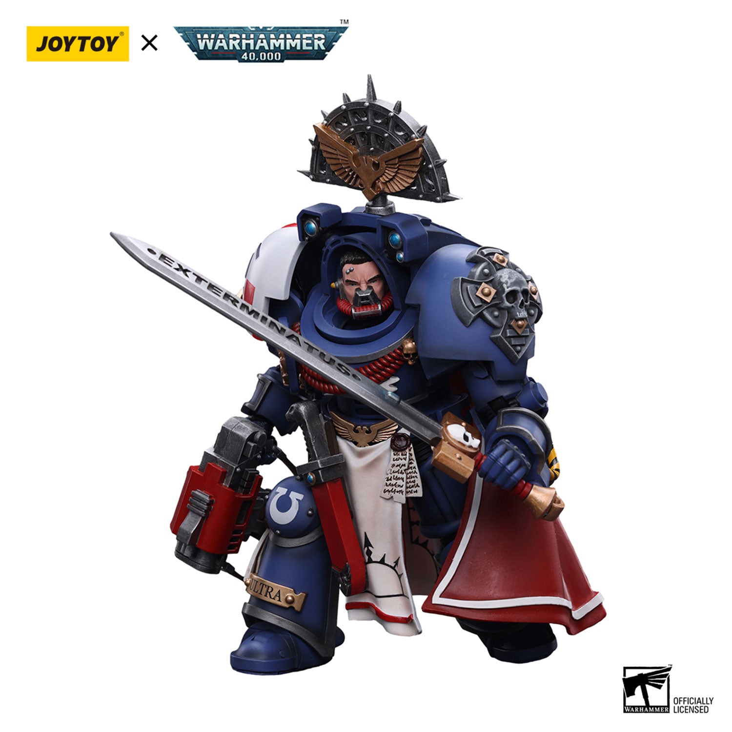JOYTOY Warhammer 40K Ultramarines Terminator Captain figure
