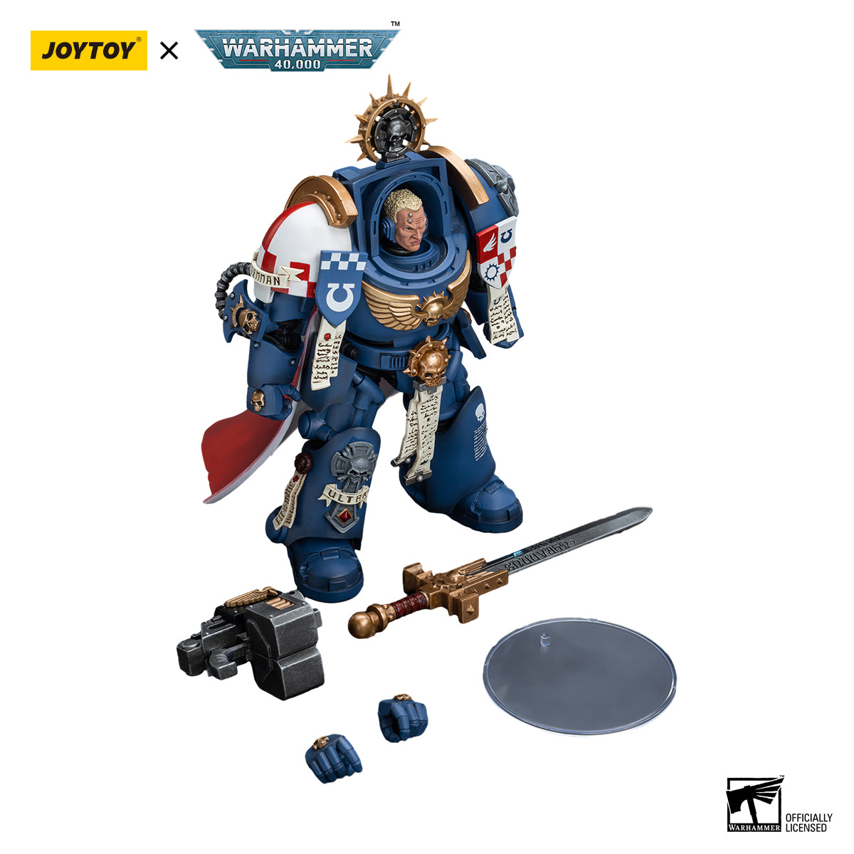 JOYTOY Warhammer 40K Ultramarines Terminator Captain Severus Agemman figure