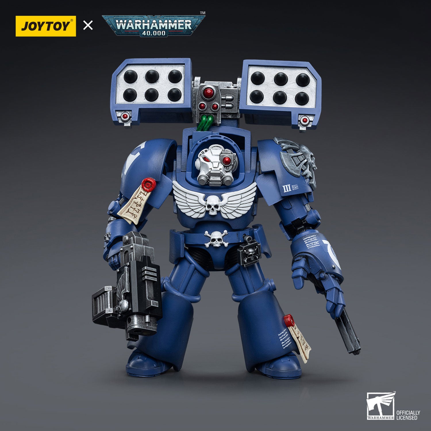 JOYTOY Warhammer 40K Ultramarines Terminators Brother Andrus figure