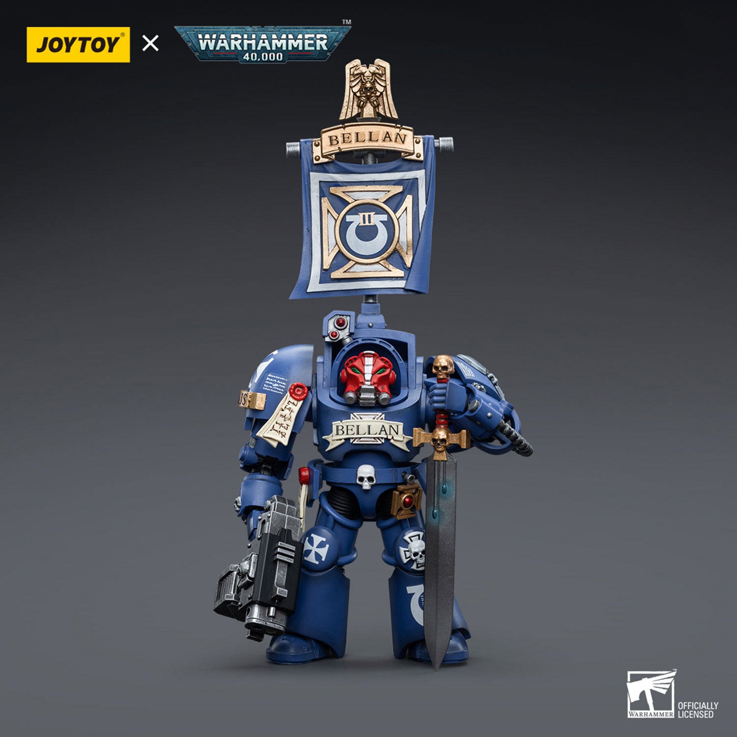 JOYTOY Warhammer 40K Ultramarines Terminators Sergeant Bellan figure