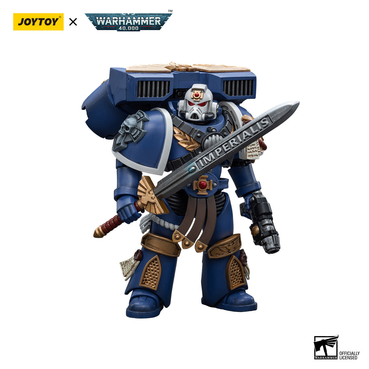 JOYTOY Warhammer 40K Ultramarines Vanguard Veteran Sergeant figure