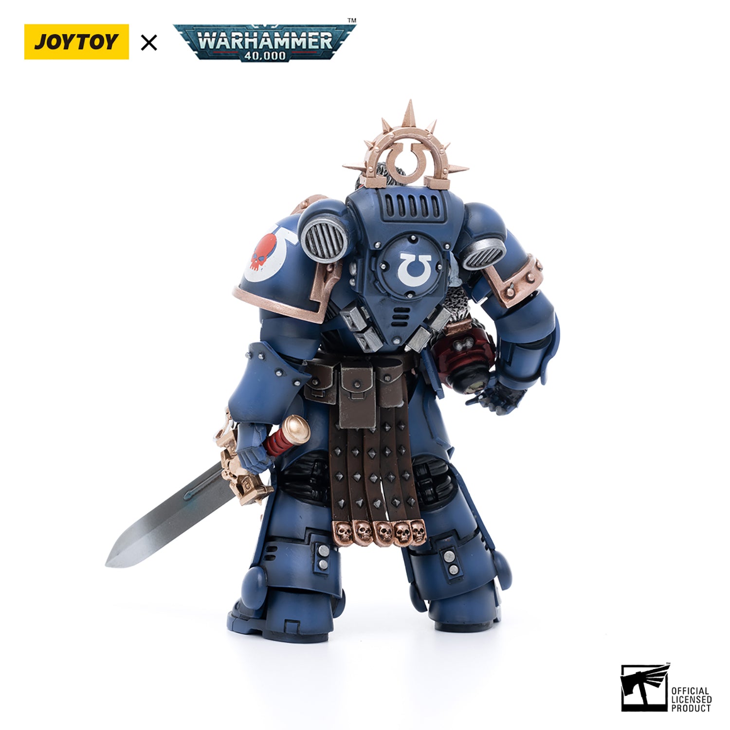 JOYTOY Warhammer 40K Ultramarines Veteran Sergeant Icastus figure