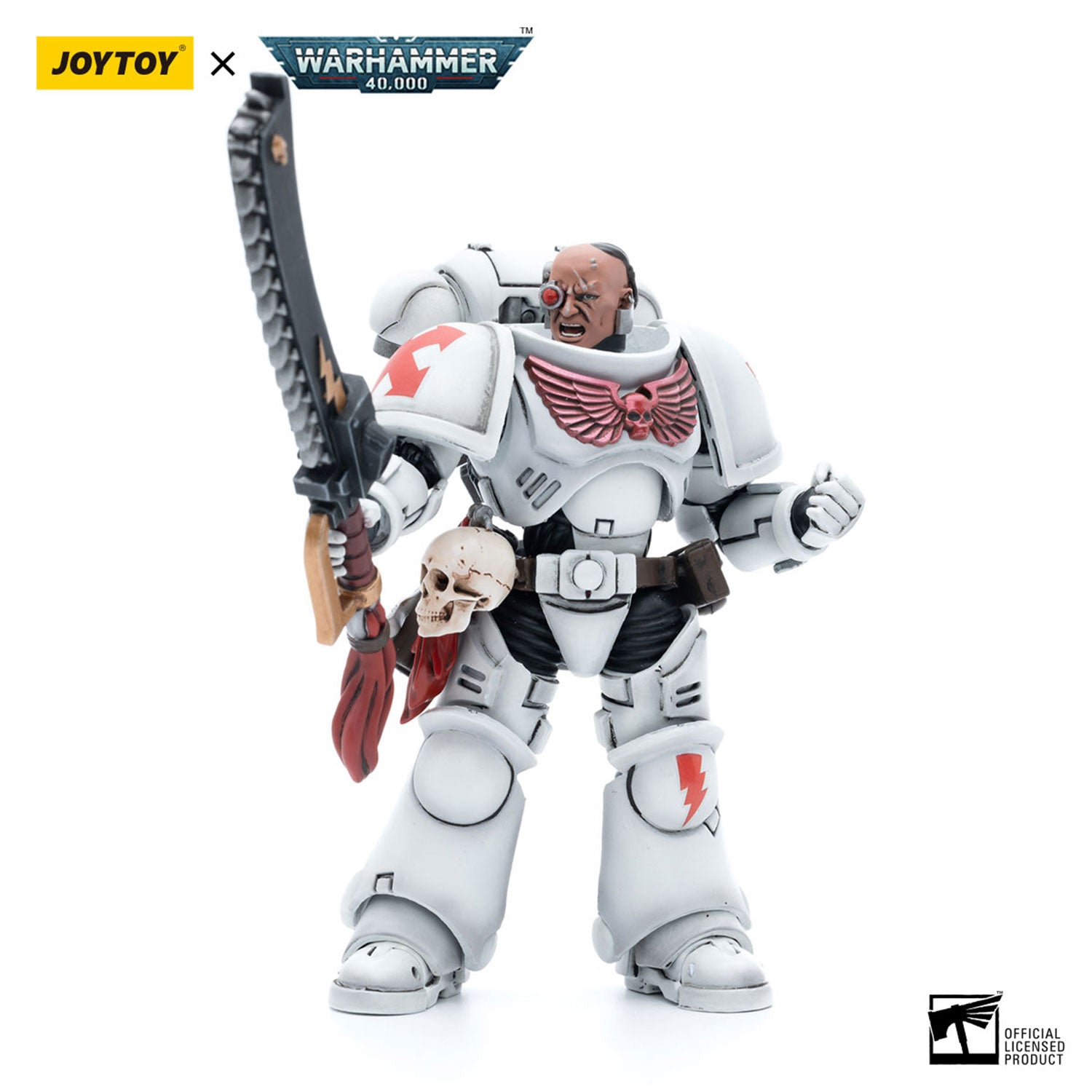 JOYTOY Warhammer 40K White Scars Assault lntercessor Brother Batjargal figure