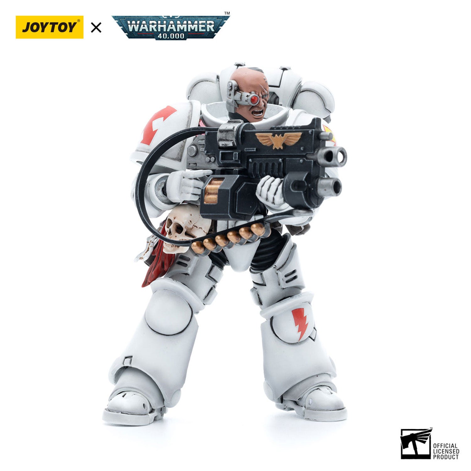 JOYTOY Warhammer 40K White Scars Assault lntercessor Brother Batjargal figure