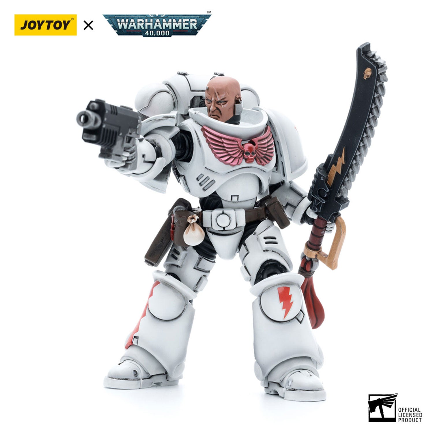 JOYTOY Warhammer 40K White Scars Assault lntercessor Sergeant Tsendbaatar figure
