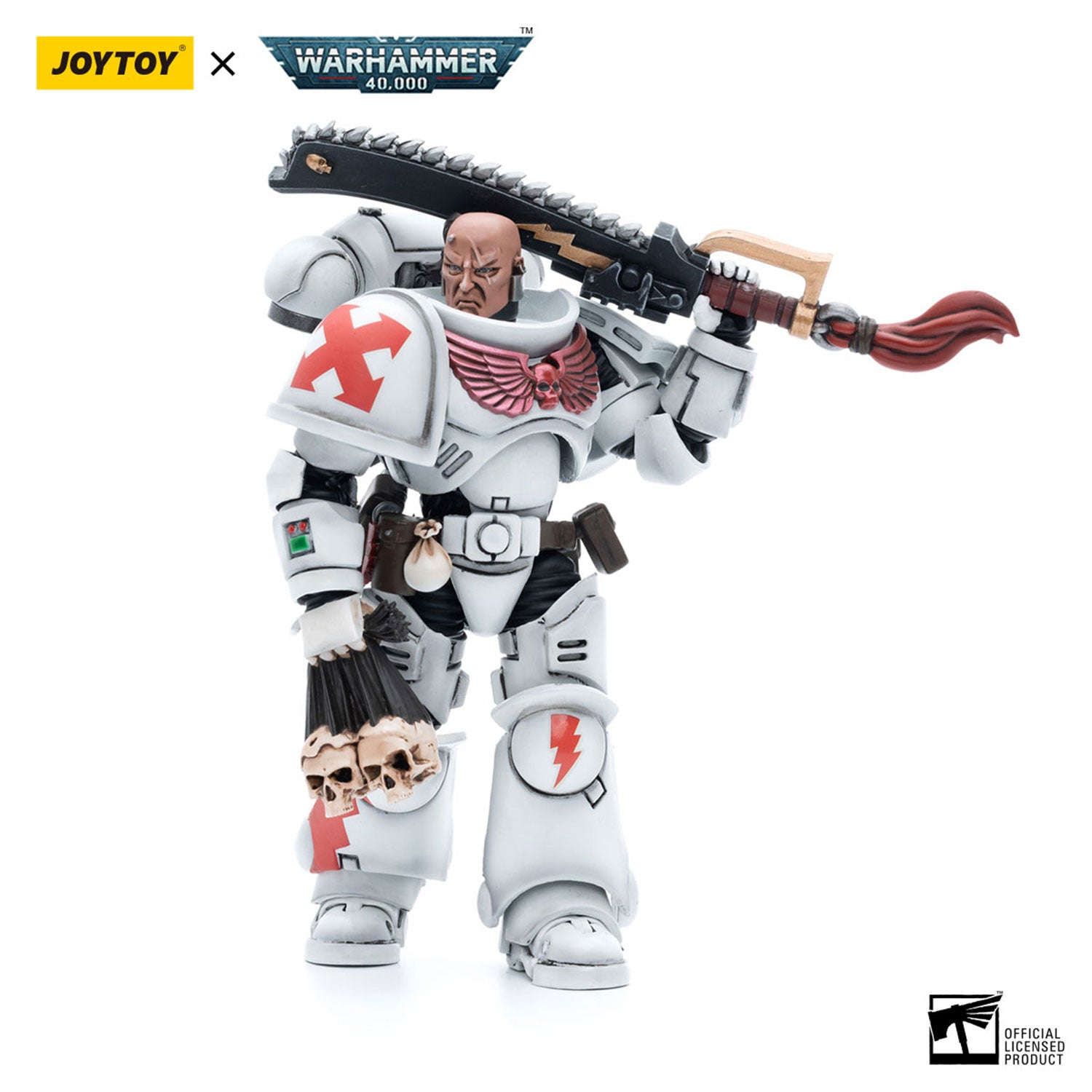 JOYTOY Warhammer 40K White Scars Assault lntercessor Sergeant Tsendbaatar figure