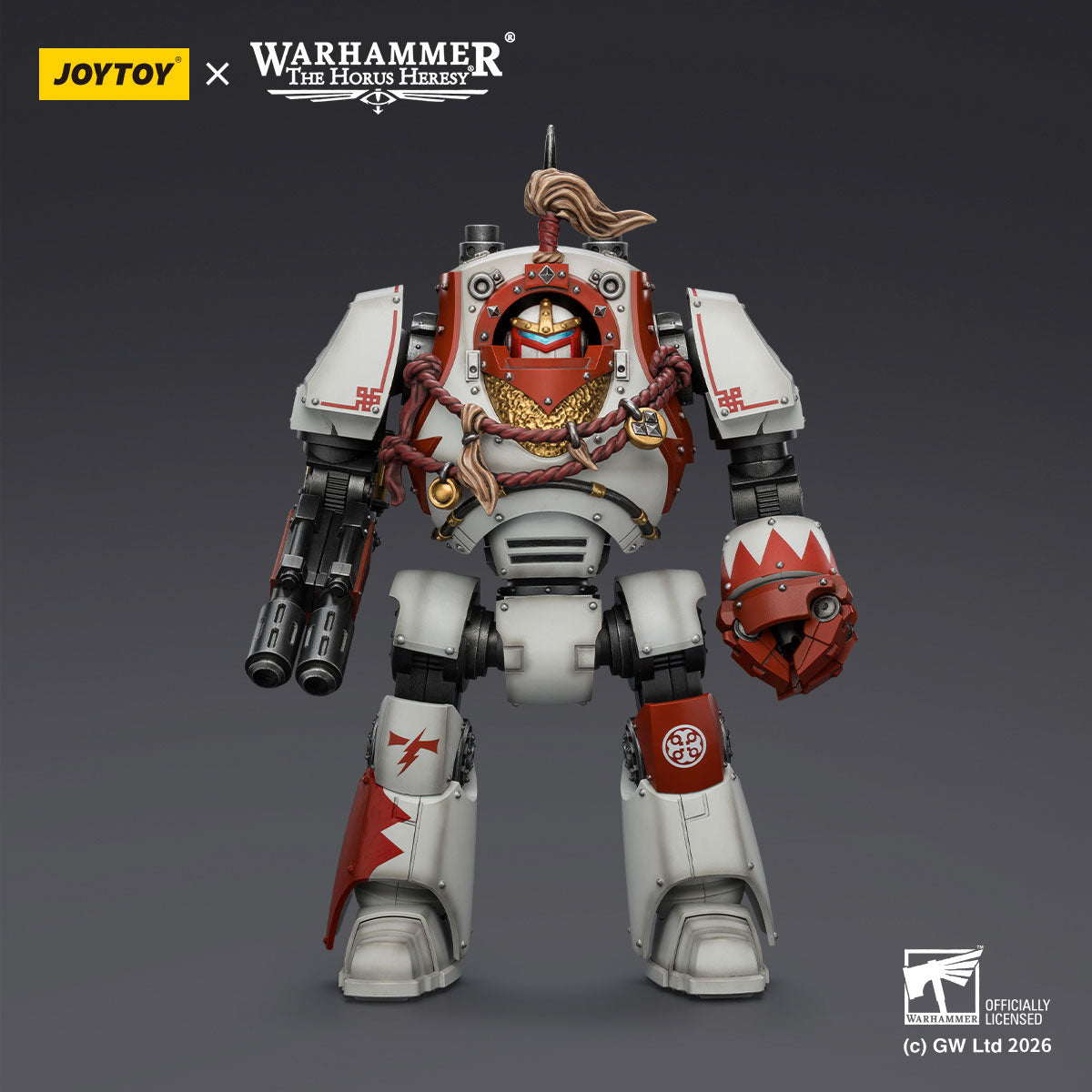 JOYTOY Horus Heresy White Scars Contemptor Dreadnought figure