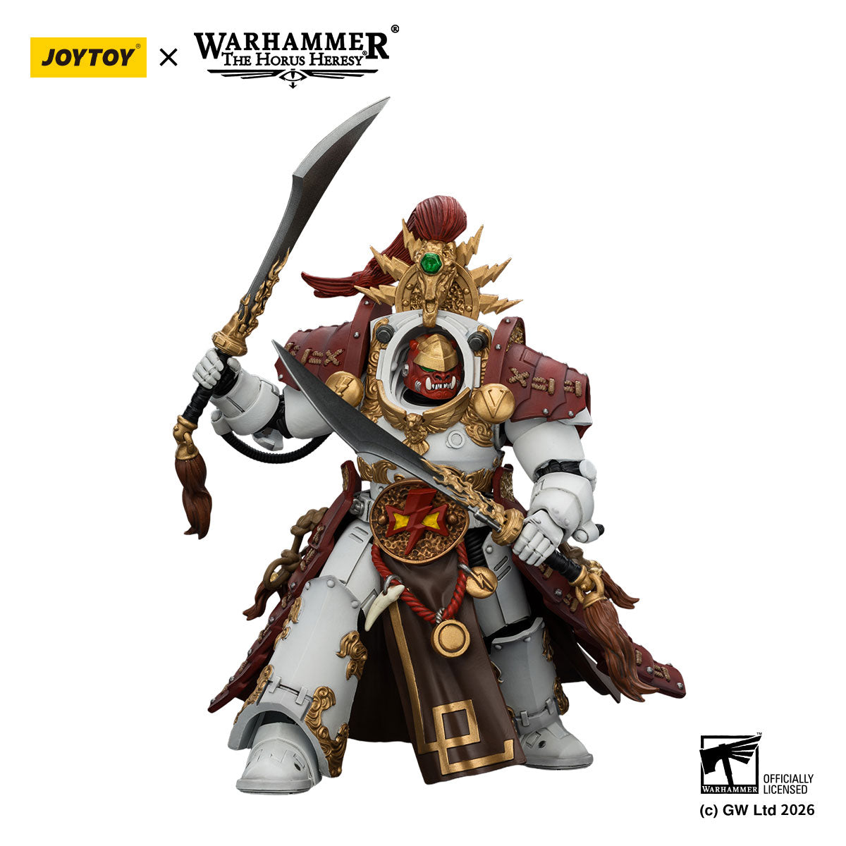 JOYTOY Horus Heresy White Scars Qin Xa-Master of the Keshig figure