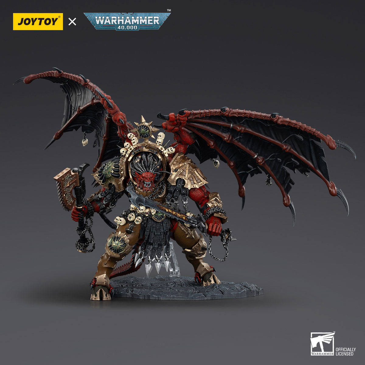 JOYTOY Warhammer 40K World Eaters Angron Daemon Primarch of Khorne figure