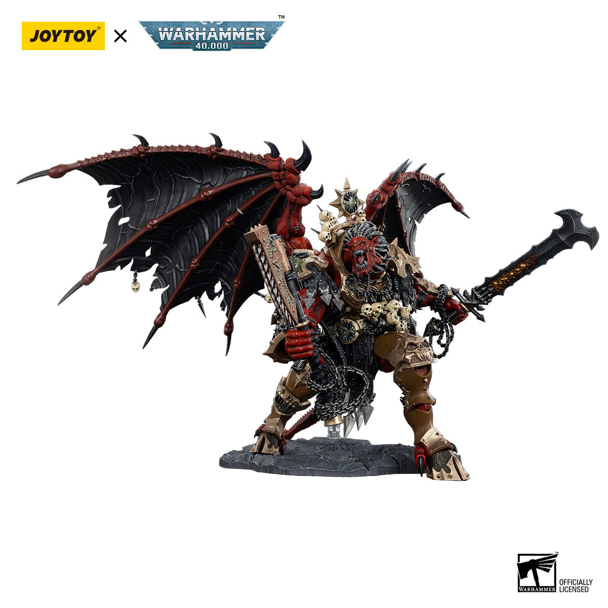 JOYTOY Warhammer 40K World Eaters Angron Daemon Primarch of Khorne figure