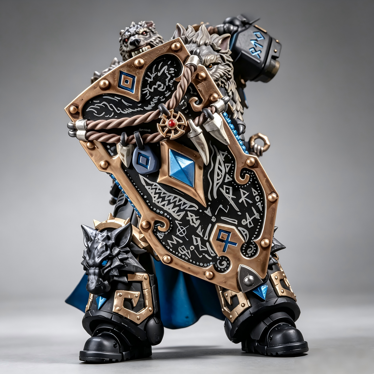 Masterwork Custom Repaint 1/18 Space Wolves Logan Grimnar - Hyper-Realistic Grimdark Edition - Image 2