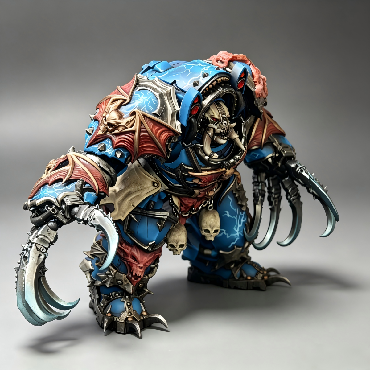 Night Lords Saturnine Terminator - 1/18 Custom (Dual Lightning Claws & Bat-Wing Armor) - Image 2