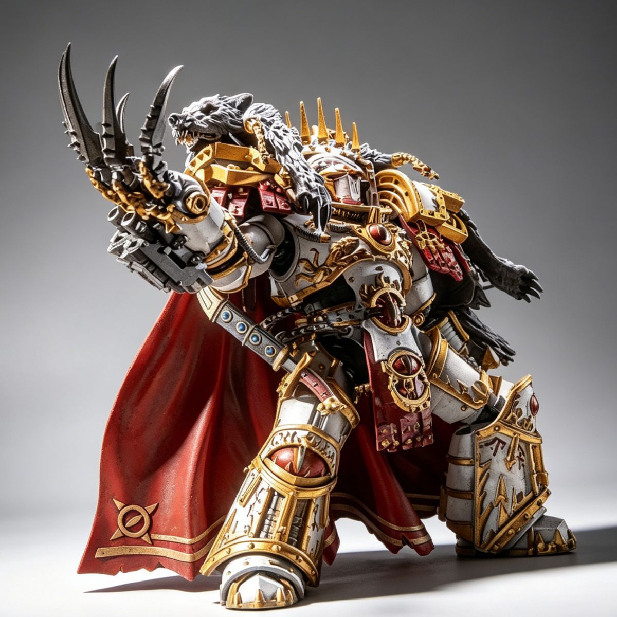 Sons of Horus Warmaster Horus Lupercal Albino Repaint โ Custom Repaint - Image 3