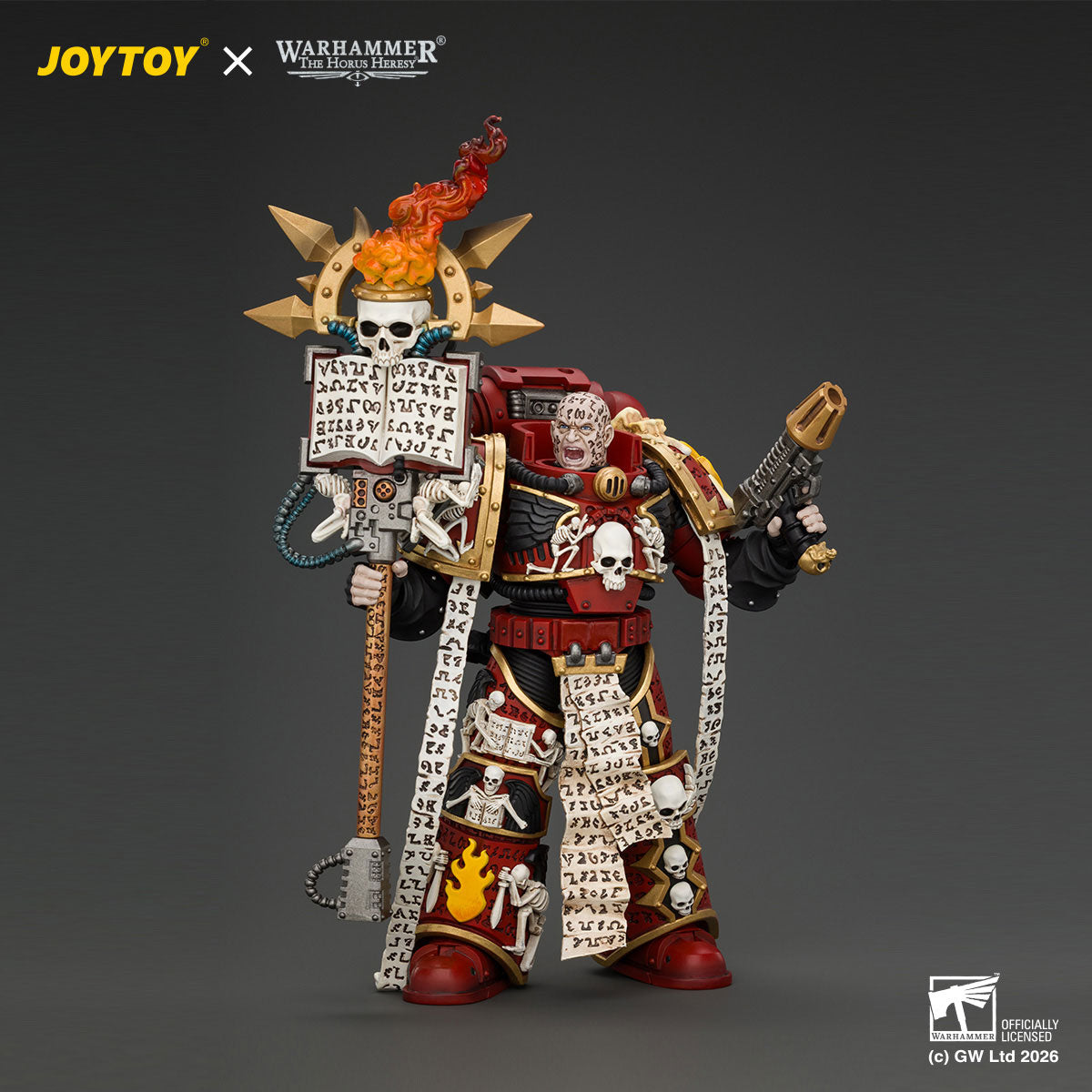 JOYTOY Word Bearers Action Figures: Erebus, MKVI Tactical Sergeant & Legion Guide