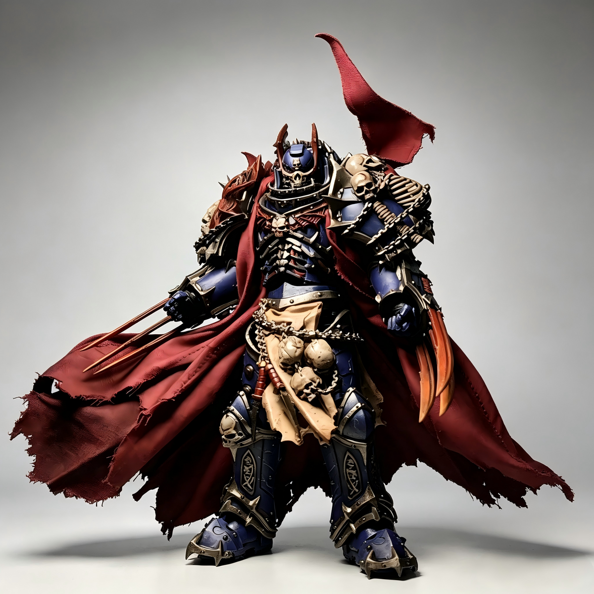 1/18 Custom Repaint Konrad Curze - Night Haunter Primarch Action Figure (Masterpiece Edition) - Image 2