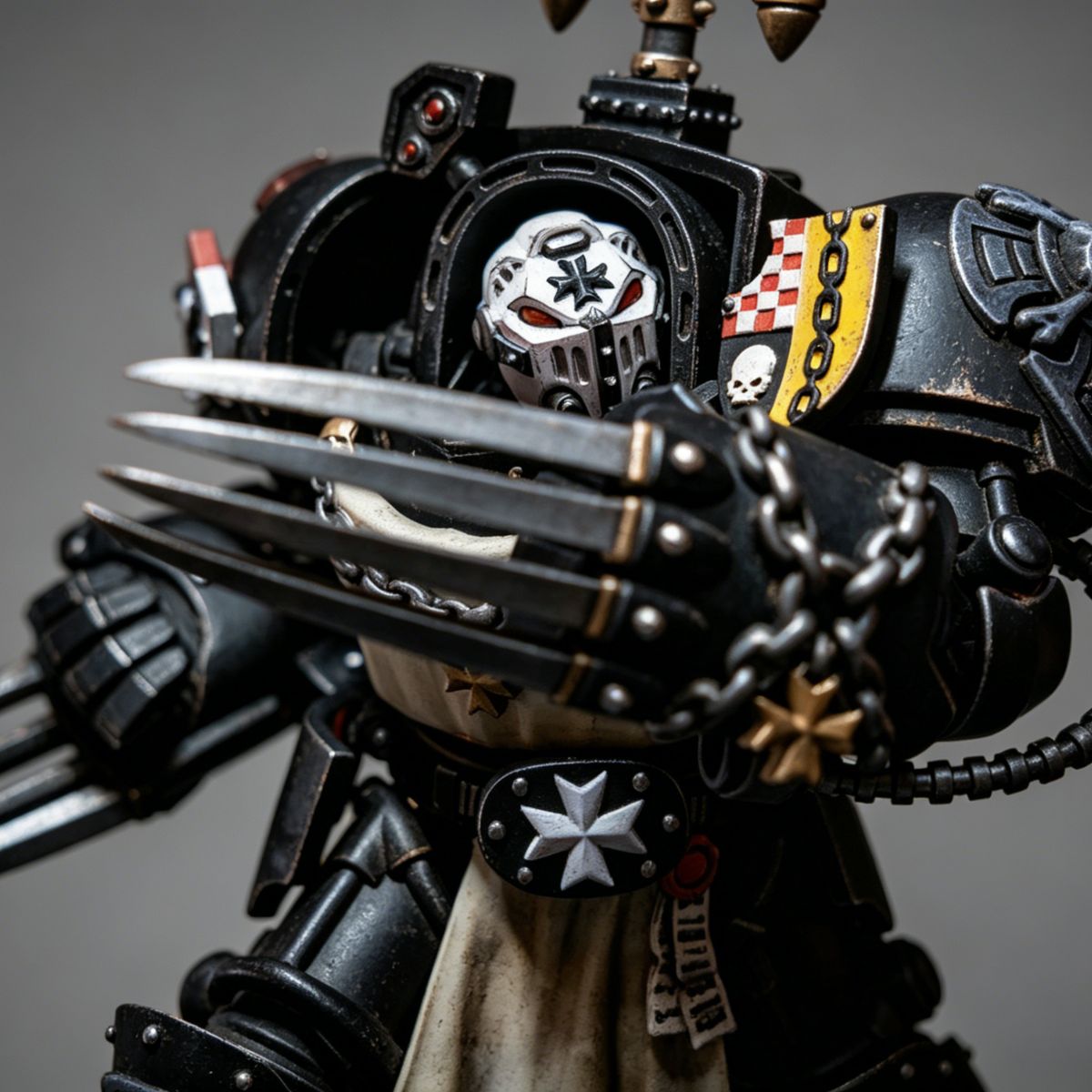 Black Templars Terminator with Lightning Claws – Custom Repaint - Image 3