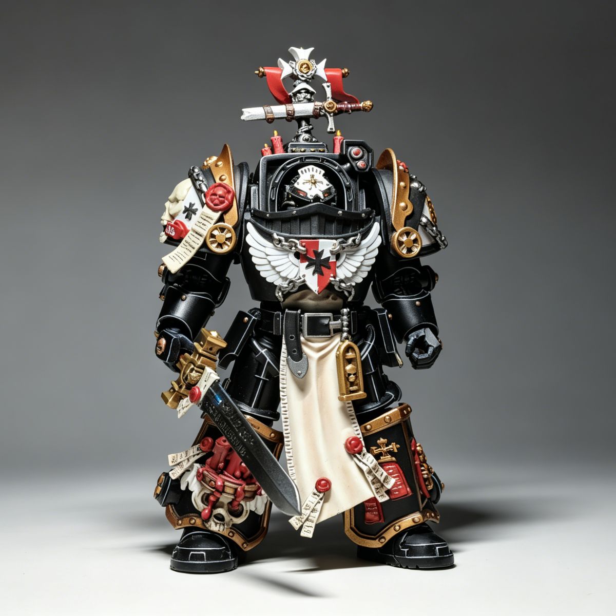 Black Templars Marshal in Terminator Armor – Custom Repaint - Image 3