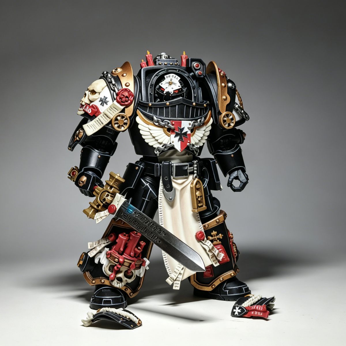 Black Templars Marshal in Terminator Armor – Custom Repaint - Image 4