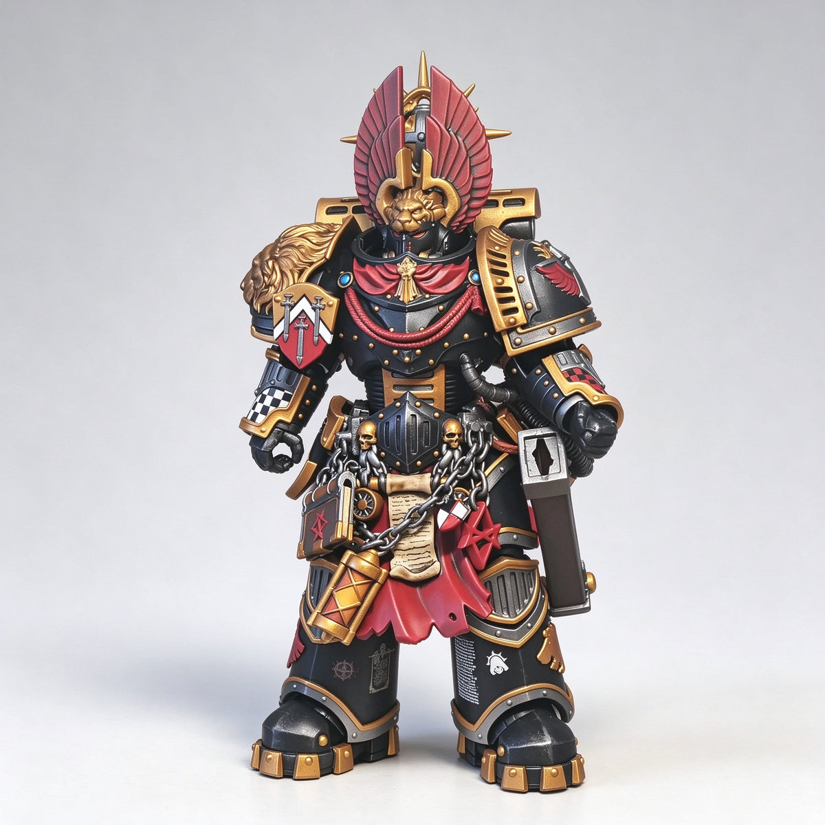 Custom 1/18 Dark Angels I Legion Inner Circle Companion (Calibanite Sword & Plasma Pistol) - Image 4