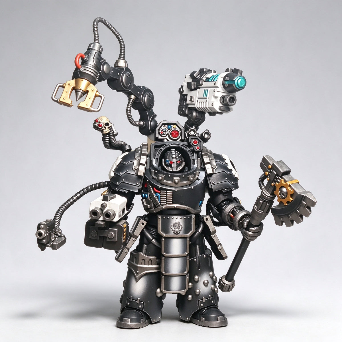 Custom 1/18 Iron Hands X Legion Gorgon Terminator (Servo-Arm Harness)