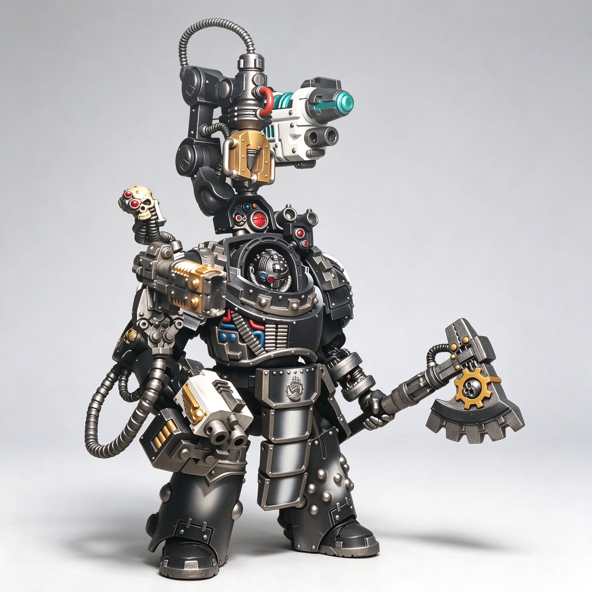 Custom 1/18 Iron Hands X Legion Gorgon Terminator (Servo-Arm Harness) - Image 3