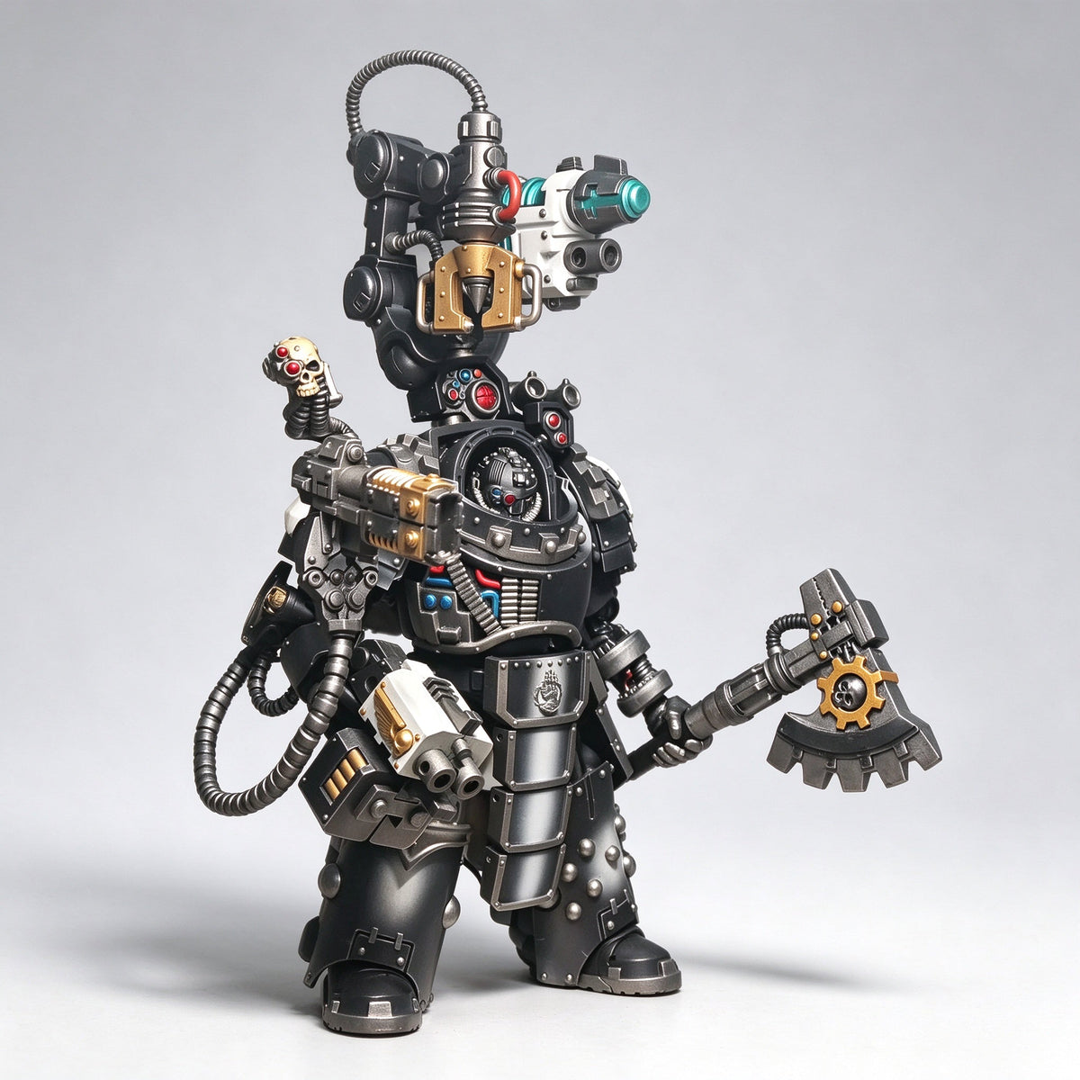 Custom 1/18 Iron Hands X Legion Gorgon Terminator (Servo-Arm Harness) - Image 4