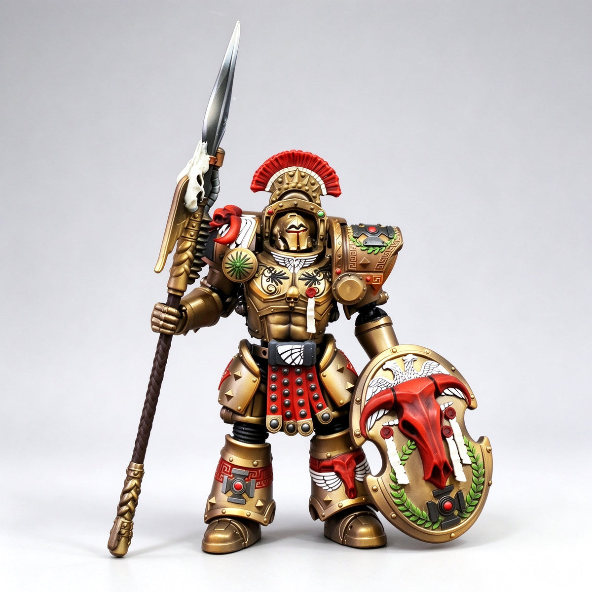Custom 1/18 Minotaurs Chapter Master Asterion Moloc Tartaros Terminator (Gorgon Spear & Shield) - Image 2