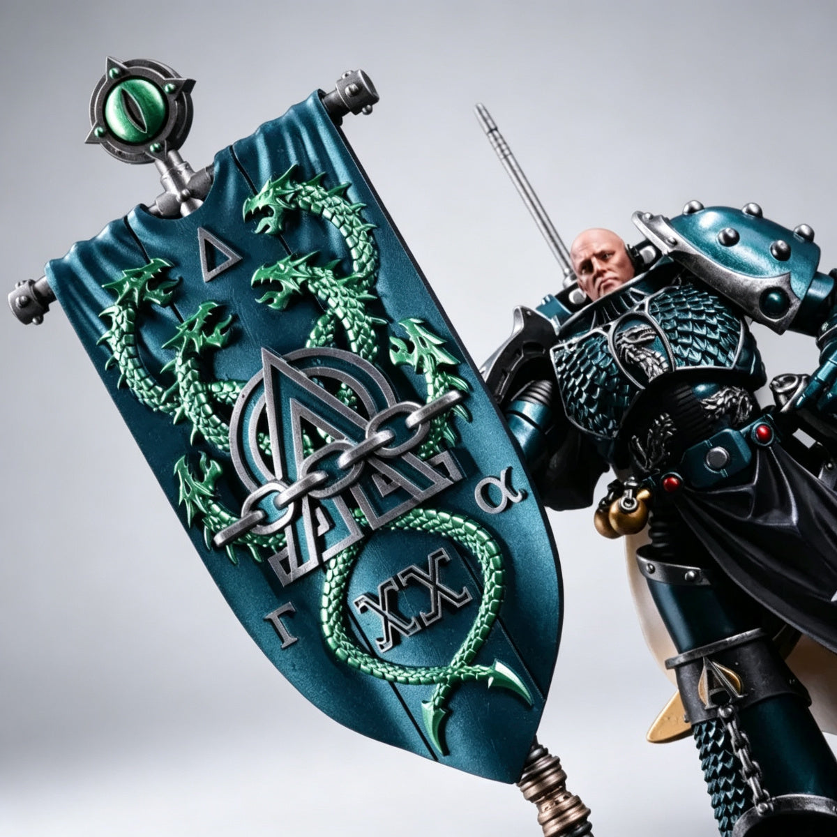 Custom Alpha Legion Banner - Hydra Crest & Chains - Image 2