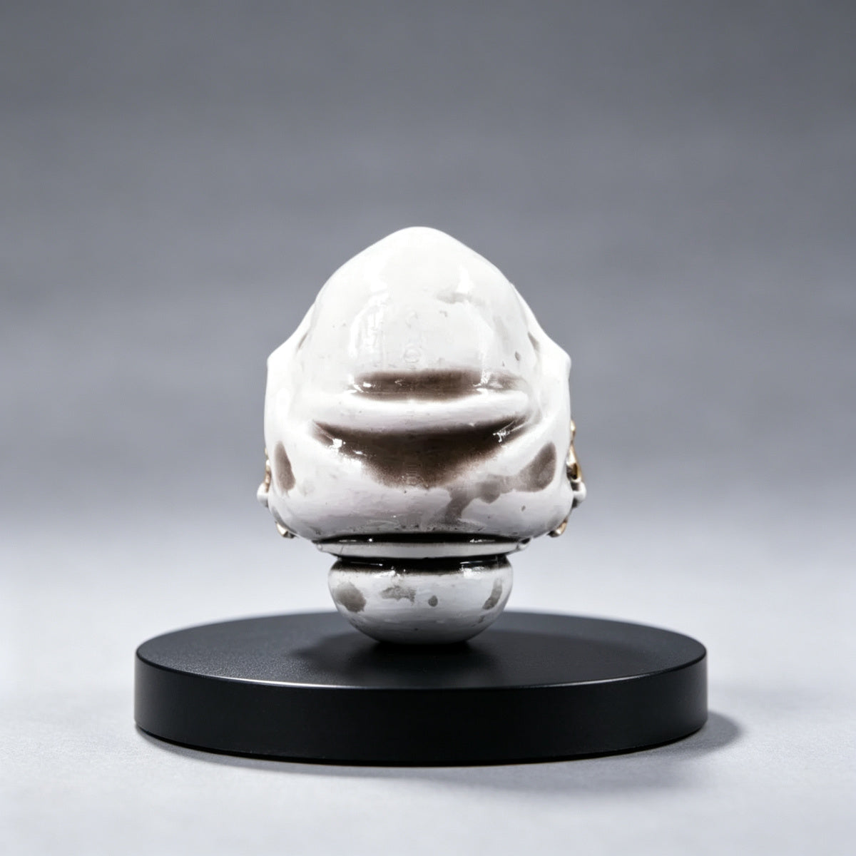 Custom Black Templars Helmet - White Hooded Skull - Image 4