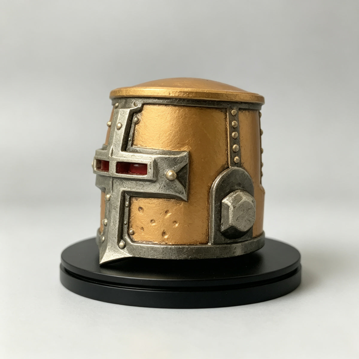 Custom Black Templars High Marshal Relic Great Helm - 1/18 Action Figure Head Sculpt Upgrade - Image 2