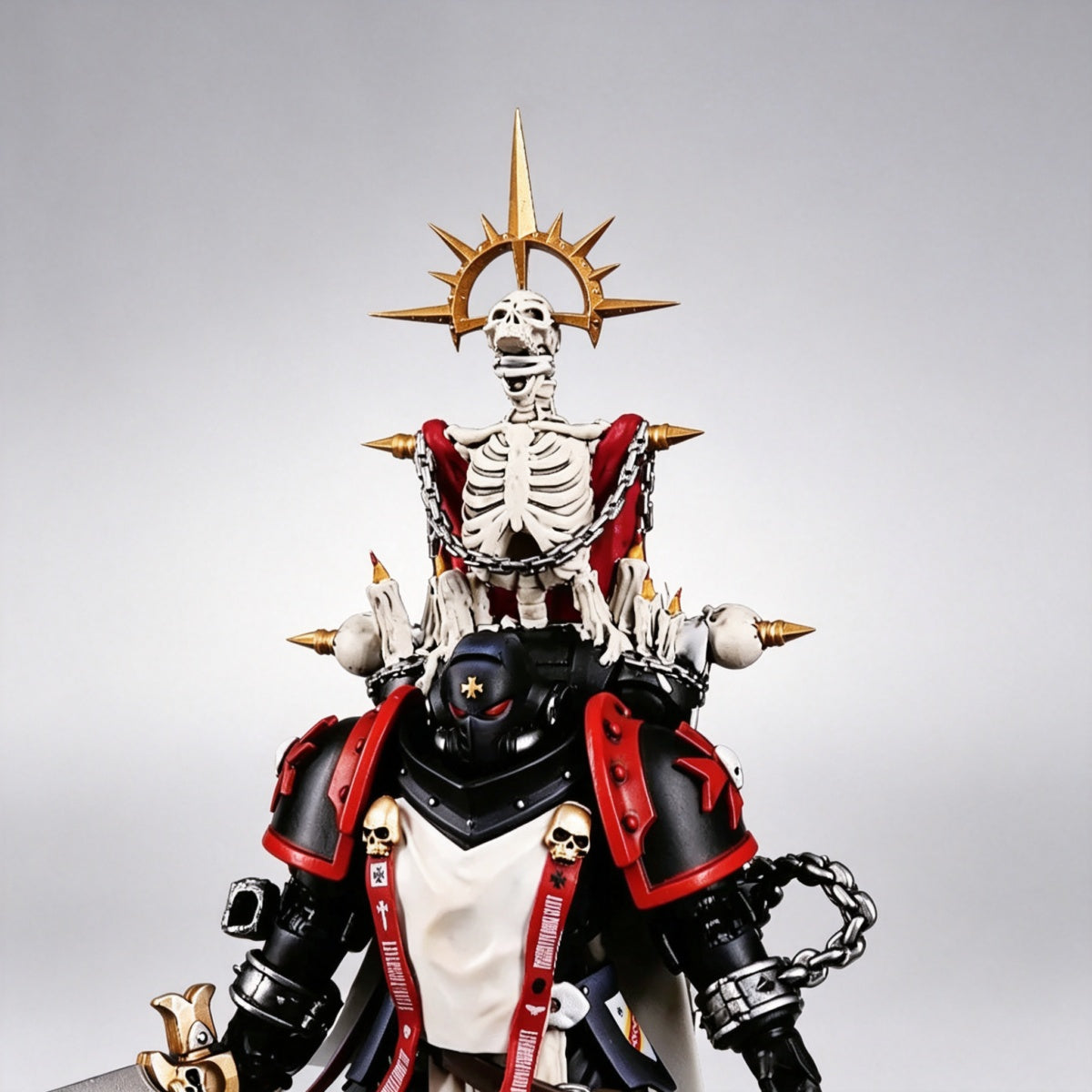 Custom Black Templars Relic Backpack - Iron Halo & Skeleton Shrine - Image 5
