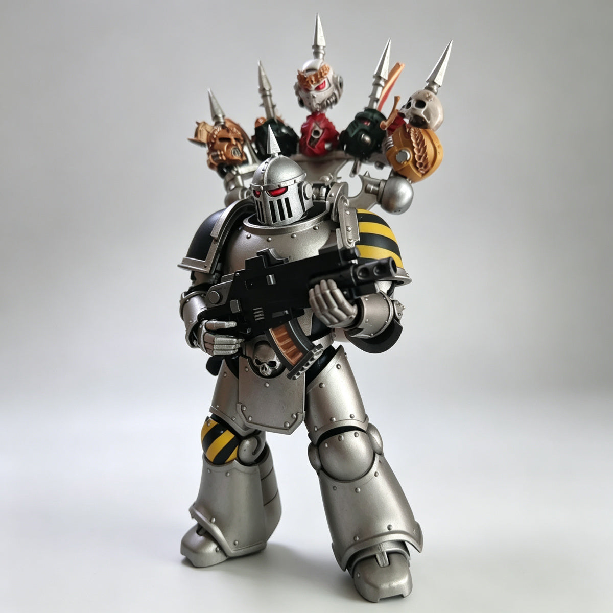 Custom Chaos Space Marine Power Pack with Trophy Spikes - 1/18 Action Figure Upgrade - Image 2