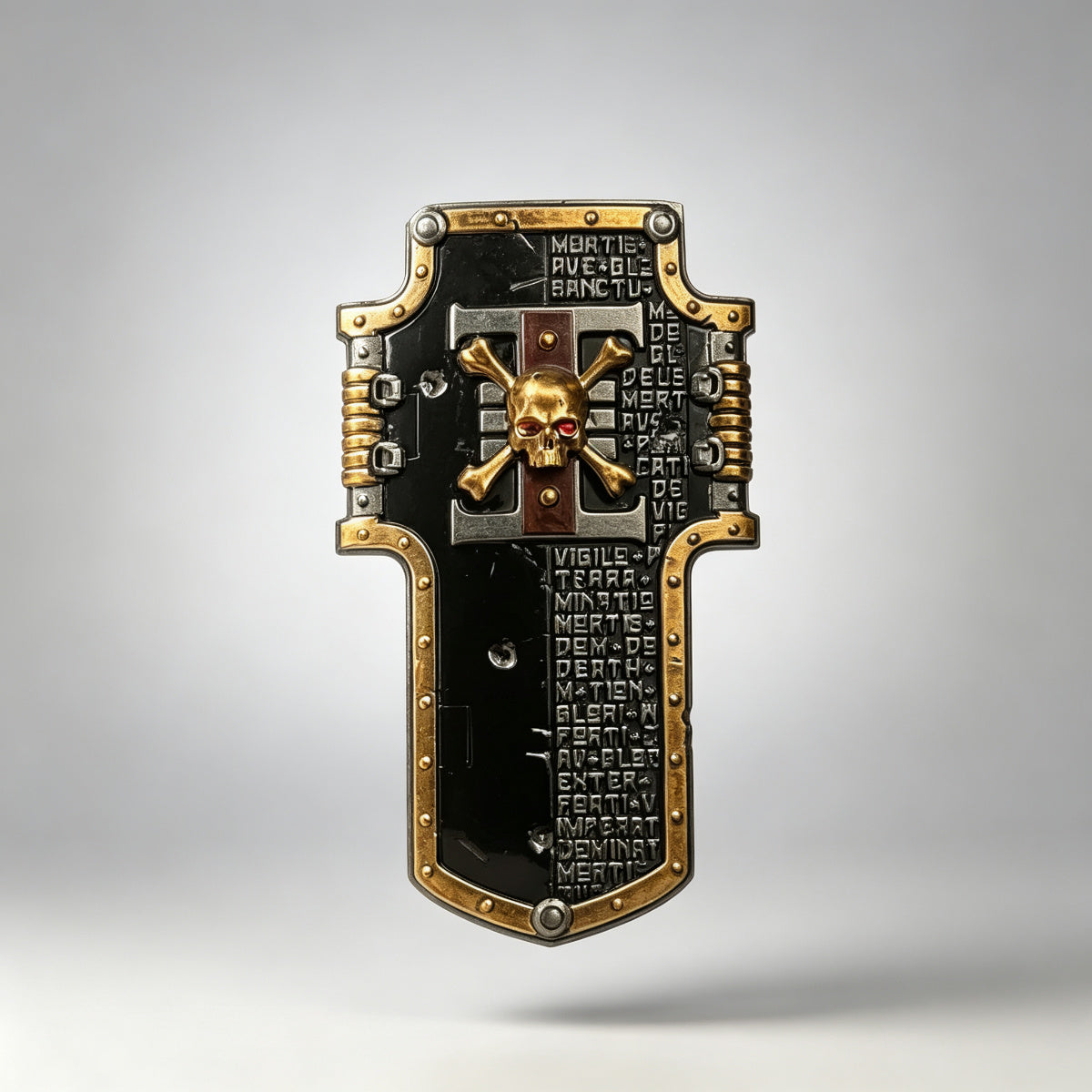 Custom Deathwatch Shield - Inquisitorial Icon & Engraved Oath