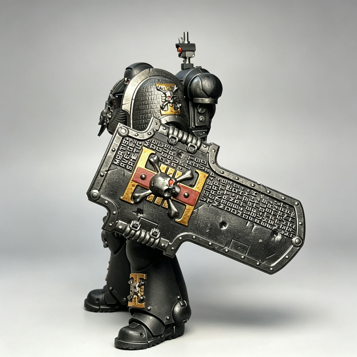 Custom Deathwatch Shield - Inquisitorial Icon & Engraved Oath - Image 2