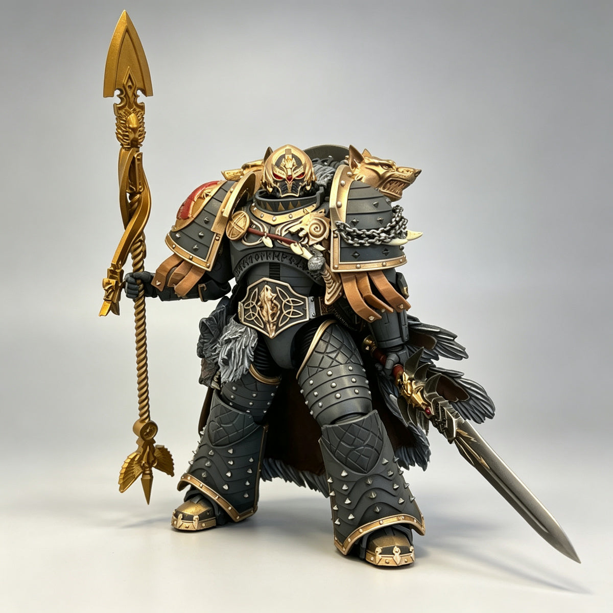 Custom Dionysian Golden Power Spear - 1/18 Action Figure Weapon Upgrade - Image 2